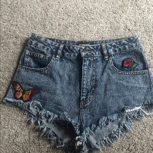 Embroidered shorts